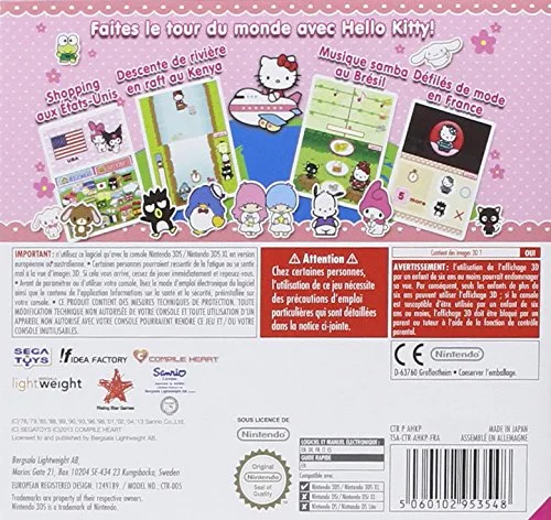 Le Tour du monde avec Hello Kitty et ses amis 3DS - vue 2