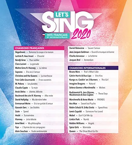 Let's Sing 2020 Hits Français et Internationaux PS4 - vue 2