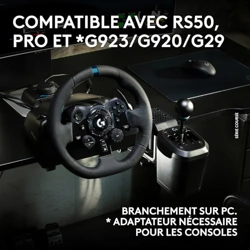Logitech RS H-Shifter PC PS5 Xbox - vue 3
