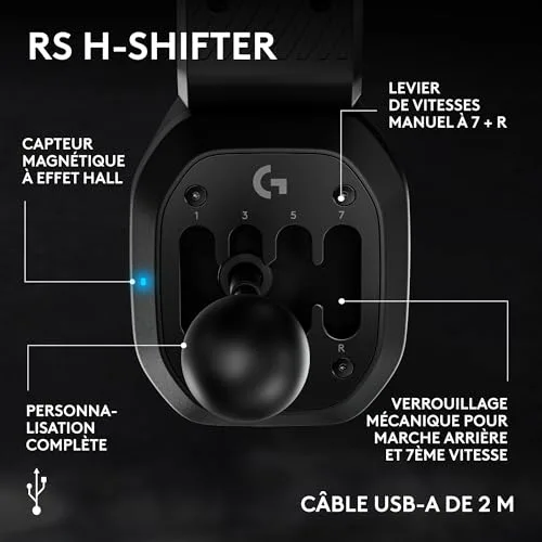 Logitech RS H-Shifter PC PS5 Xbox - vue 5