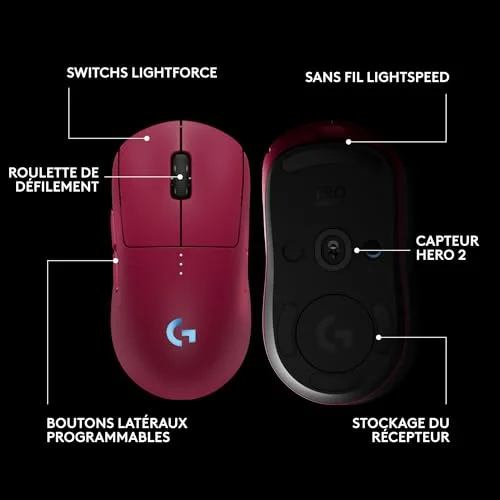 Logitech G PRO 2 LIGHTSPEED Mouse - vue 6