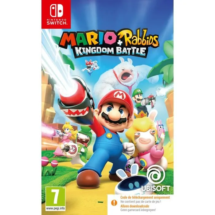 Mario + The Lapins Crétins Kingdom Battle Code dans la boîte Switch
