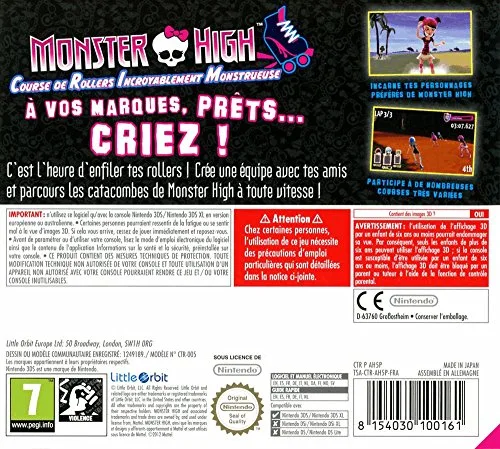 Monster High : Course de Rollers Incroyablement Monstrueuse 3DS - vue 3