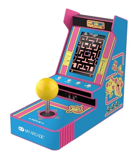 Ms. PAC-MAN Joystick Player Portable Retro Arcade