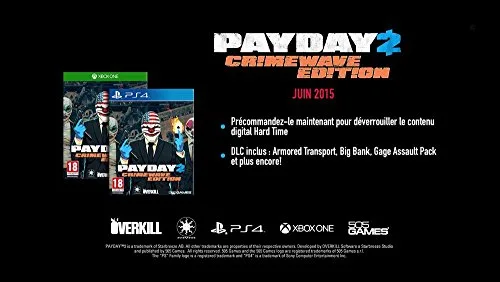 PAYDAY 2 Crimewave Edition PS4 - vue 2