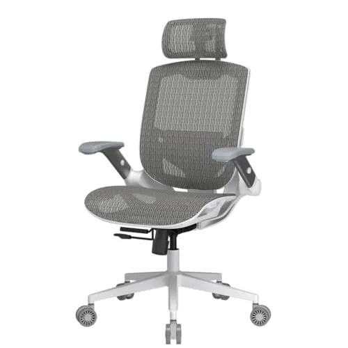 Silla Gaming Cougar Speeder ONE Respaldo Tapizado Reclinable Blanca - vue 2