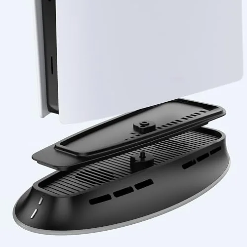 Socle vertical refroidisseur PS5 avec LED - PlayStation 5 - Blanc - RVB - vue 2