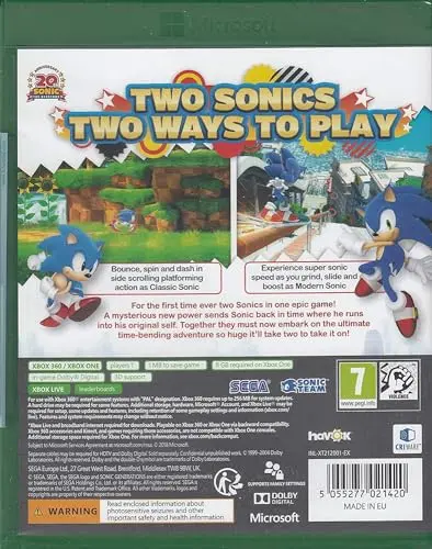Sonic Generations Classics Xbox 360 - vue 2