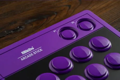 8BitDo Arcade Stick Violet Switch PC - vue 6