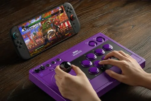 8BitDo Arcade Stick Violet Switch PC - vue 9