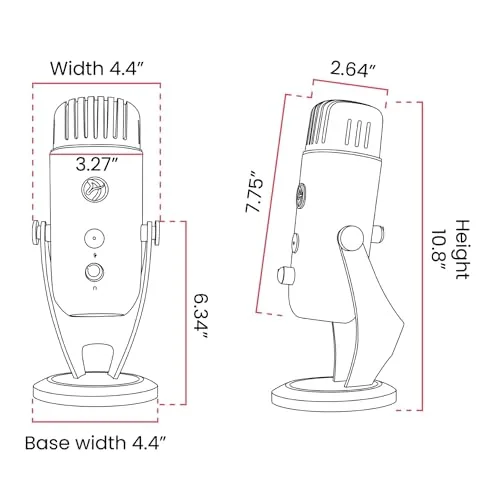 Arozzi Colonna Microphone USB Argent - vue 2