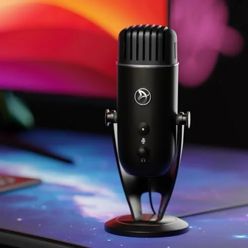 Arozzi Colonna Microphone USB Noir - vue 2