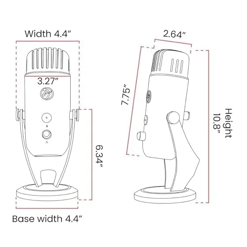 Arozzi Colonna Microphone USB Noir - vue 3