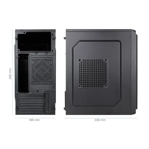 Boîtier Mini-Tour - TOOQ - TQC-4702U3C-B - Micro-ATX/Mini-ITX - 1xUSB 3.0 - 2xUSB 2.0 - Audio HD - vue 4
