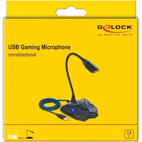 Delock Microphone de jeu USB noir - vue 4