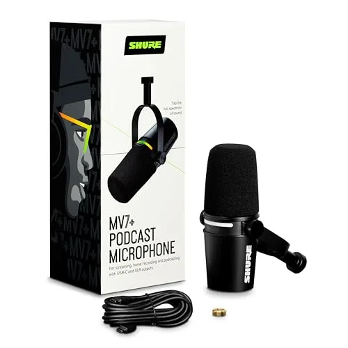 Microphone dynamique Shure MV7+ - vue 2