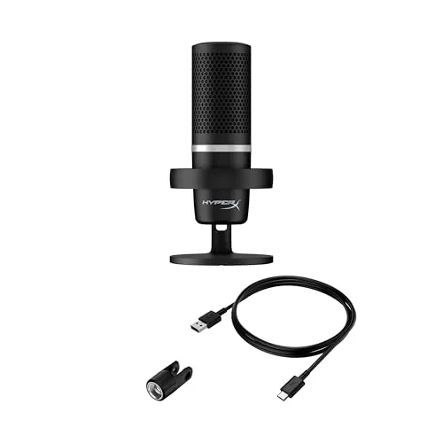 Microphone HyperX DuoCast Noir USB RGB - vue 7