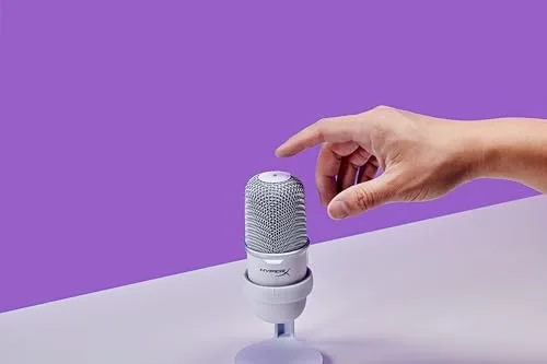 Microphone HyperX SoloCast blanc USB - vue 7
