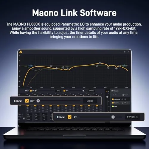 Microphone Maono PD300X USB-C et XLR - vue 4