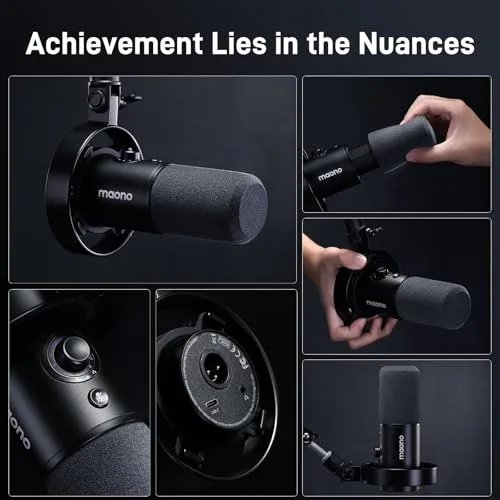 Microphone Maono PD300X USB-C et XLR - vue 8
