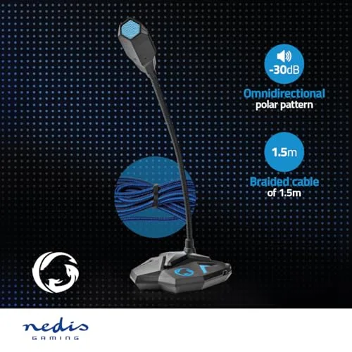 Microphone Nedis GMICGU100BK USB - vue 2