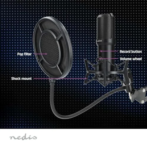 Microphone Nedis GSMIC410BK USB - vue 3
