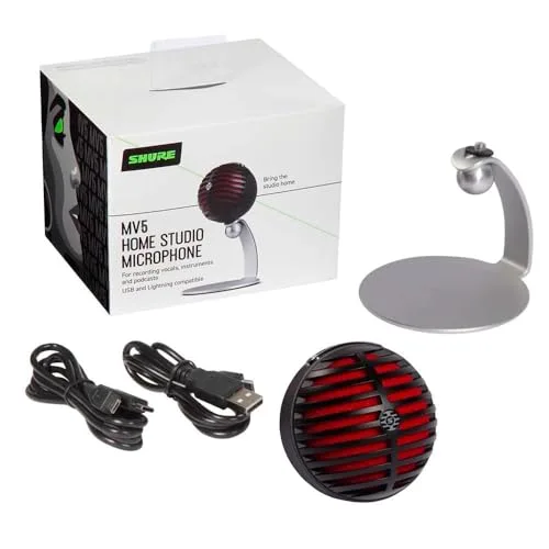 Shure MV5-B-DIG micro USB/Lightning cardioïde - vue 5