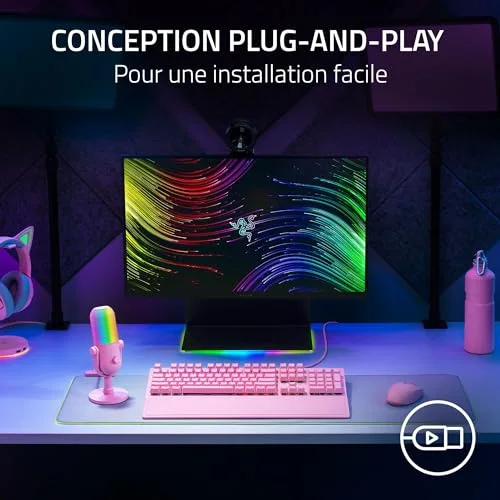 Microphone Razer Seiren V3 Chroma USB Rose - vue 6