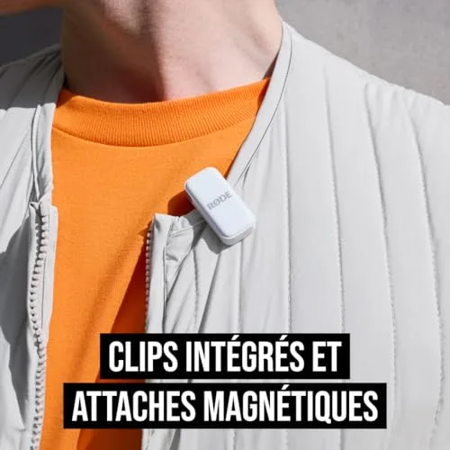 Microphone sans fil USB-C Rode Wireless Micro Blanc - vue 6