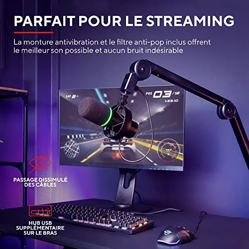 Microphone Trust GXT 255+ Onyx USB - vue 4