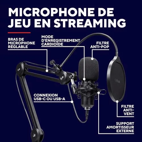 Microphone Trust GXT 270 Emita II+ USB - vue 2