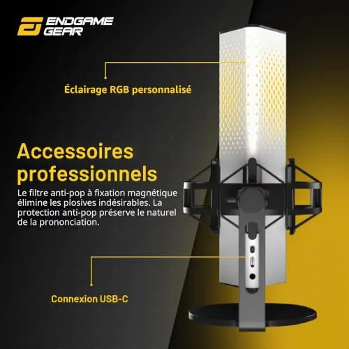 Microphone Xstrm Endgame Gear Blanc - vue 6