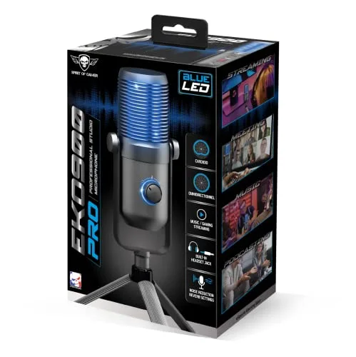 Spirit of Gamer EKO 900 micro gaming USB cardioïde/omnidirectionnel - vue 9