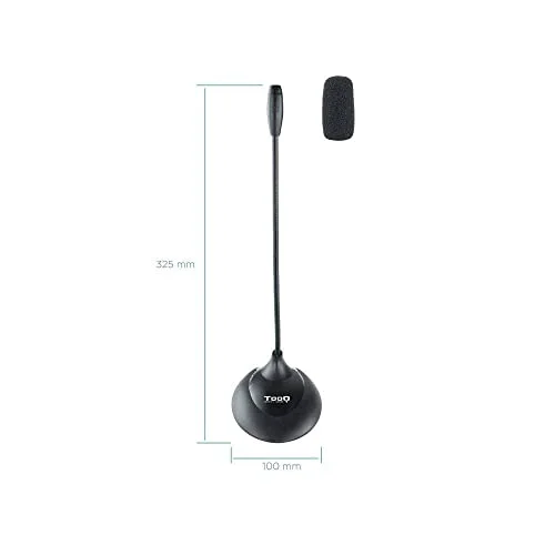 TooQ Flexible Microphone Multimédia Jack 3,5 mm Noir - vue 4