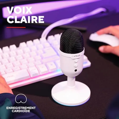 Trust GXT 236W Yami Micro USB cardioïde RGB - vue 3