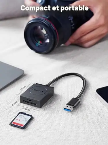 UGREEN Lecteur de carte SD/Micro SD USB 3.0 2-en-1 - vue 6