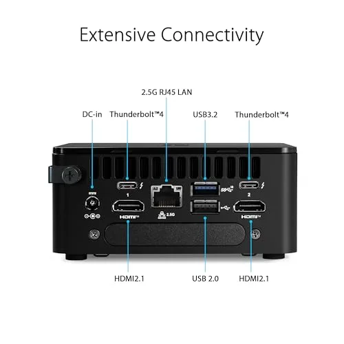 ASUS NUC 13 Pro Slim i3-1315U 8Go 512Go - vue 3