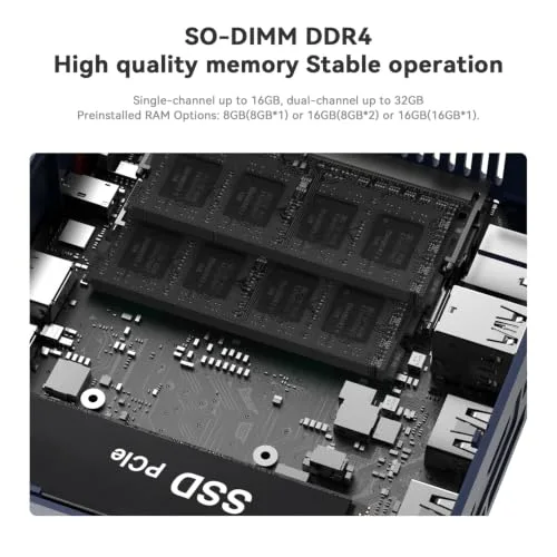 Beelink EQR6 Ryzen 5 6600H 16 Go 500 Go - vue 6