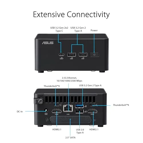 ASUS NUC 14 Pro Core Ultra 5 125H 16 Go 512 Go - vue 3
