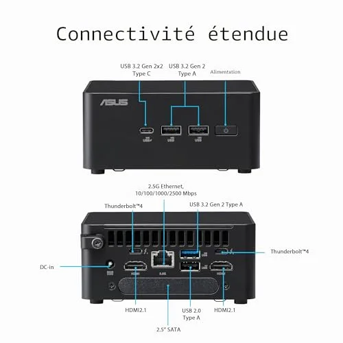 ASUS NUC 14 Pro RNUC14RVKU700000I Core Ultra 7 - vue 3