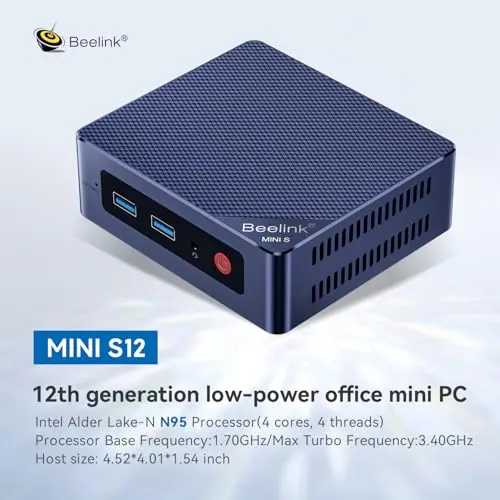 Beelink MINI S12 Intel N95 16 Go 500 Go SSD - vue 9