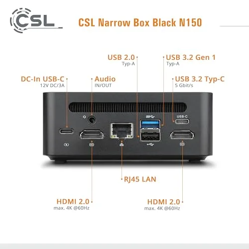 CSL Narrow Box Black N100 32 Go 1 To - vue 4
