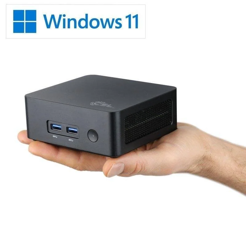 Mini PC CSL Narrow Box Intel N150 32GB 2TB - vue 2