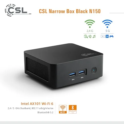 Mini PC CSL Narrow Box Intel N150 8GB 1TB - vue 7