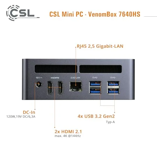 CSL VenomBox 7640HS 96 Go RAM 4 To SSD - vue 4