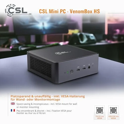 Mini PC CSL VenomBox 8845HS 64GB 500GB - vue 8