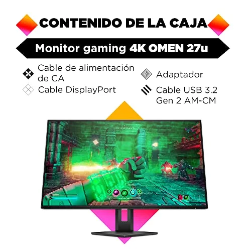 HP OMEN 27u 27" 4K 144 Hz IPS - vue 4