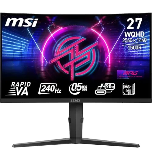 MSI MPG 275CQRXF 27" WQHD 240 Hz incurvé