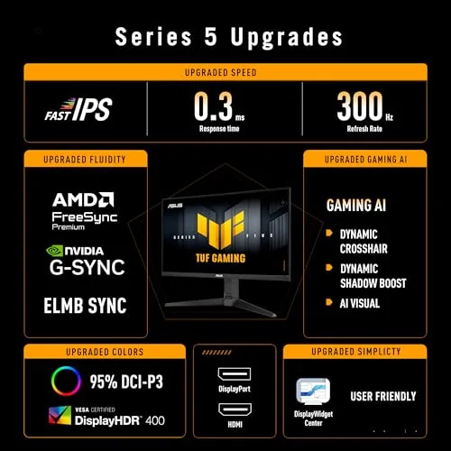ASUS TUF Gaming VG27AQML5A 27" QHD 300 Hz - vue 2