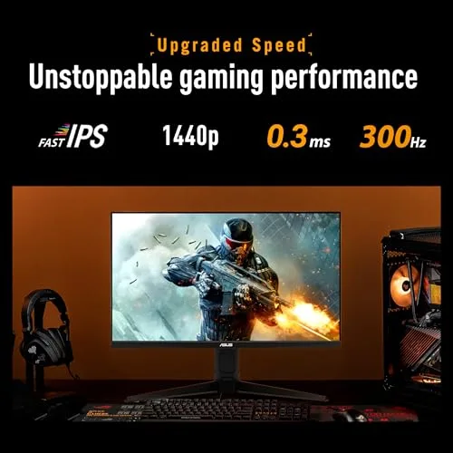 ASUS TUF Gaming VG27AQML5A 27" QHD 300 Hz - vue 3